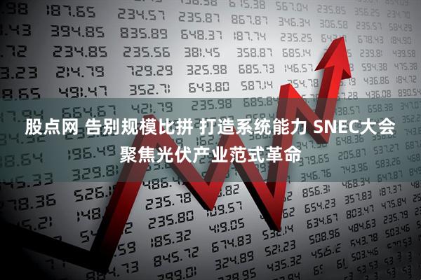 股点网 告别规模比拼 打造系统能力 SNEC大会聚焦光伏产业范式革命