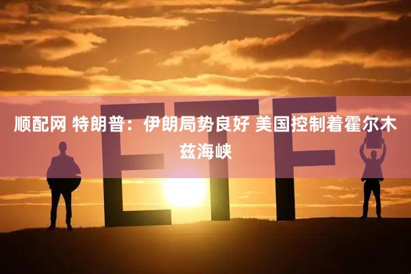 顺配网 特朗普：伊朗局势良好 美国控制着霍尔木兹海峡
